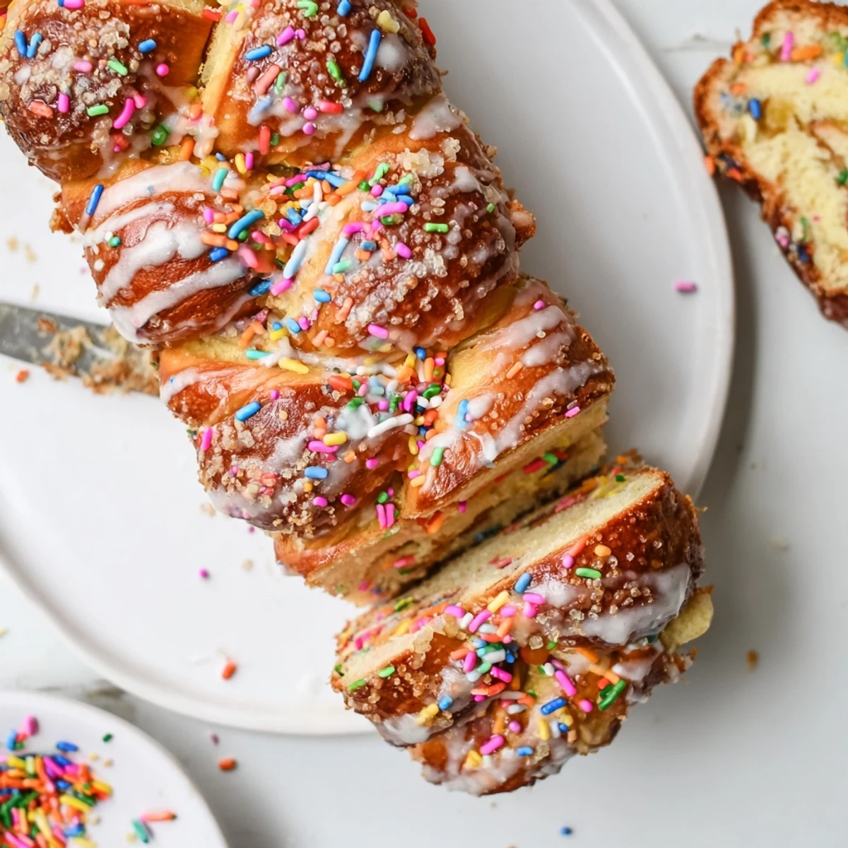 birthday cake pretzel loaf