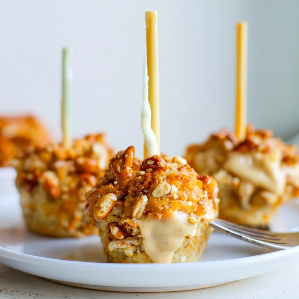 Cheesy Pretzel Chai Pumpkin Muffin