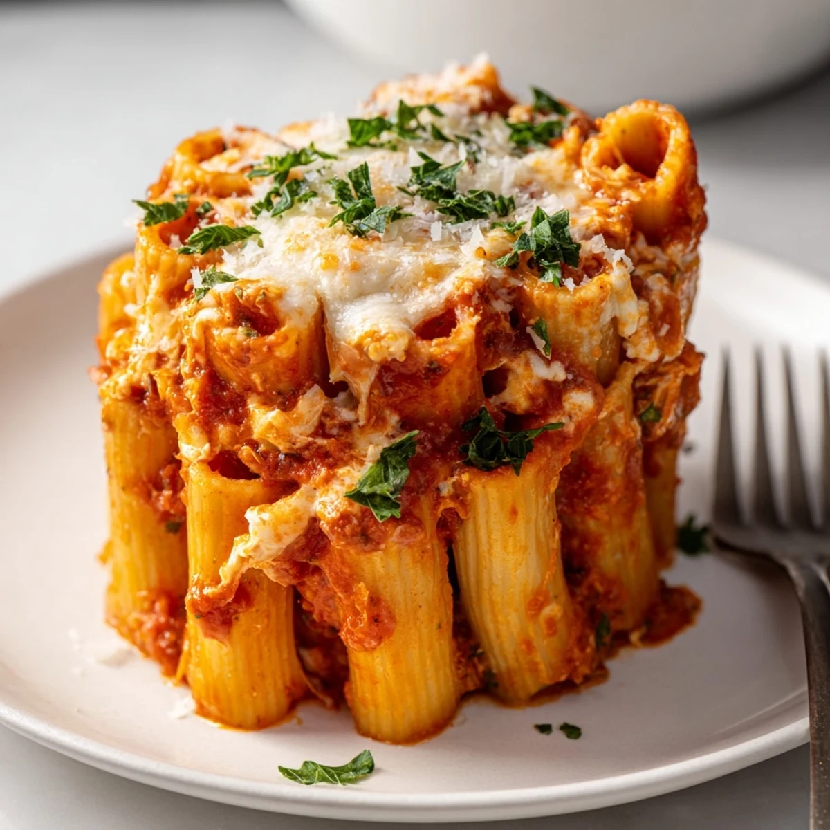 Sliced Honeycomb Pasta Cake, a savory delight, perfect with salad and wine.