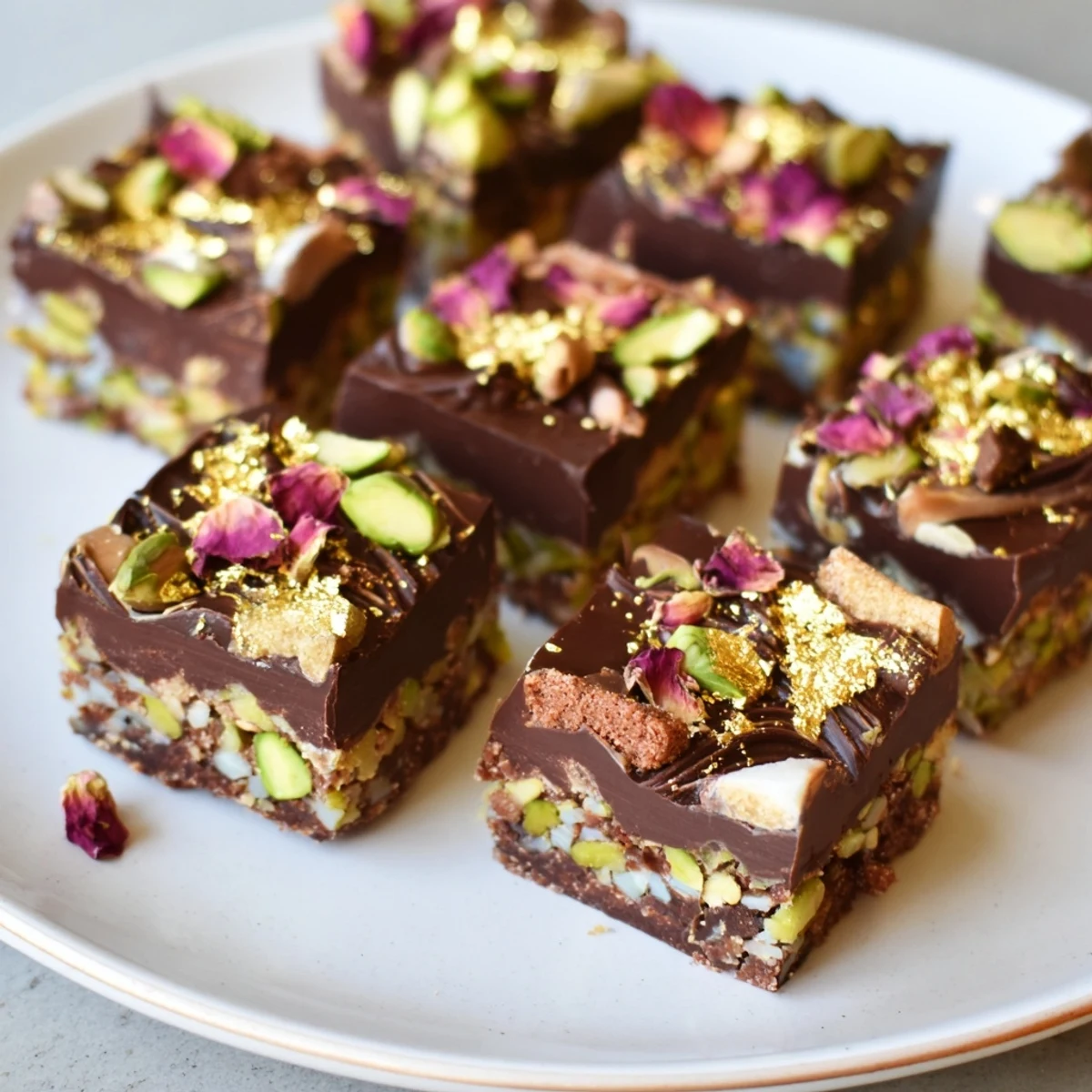 Indulge in rich chocolate bar inspired creations with spiced date caramel drizzled on top.  