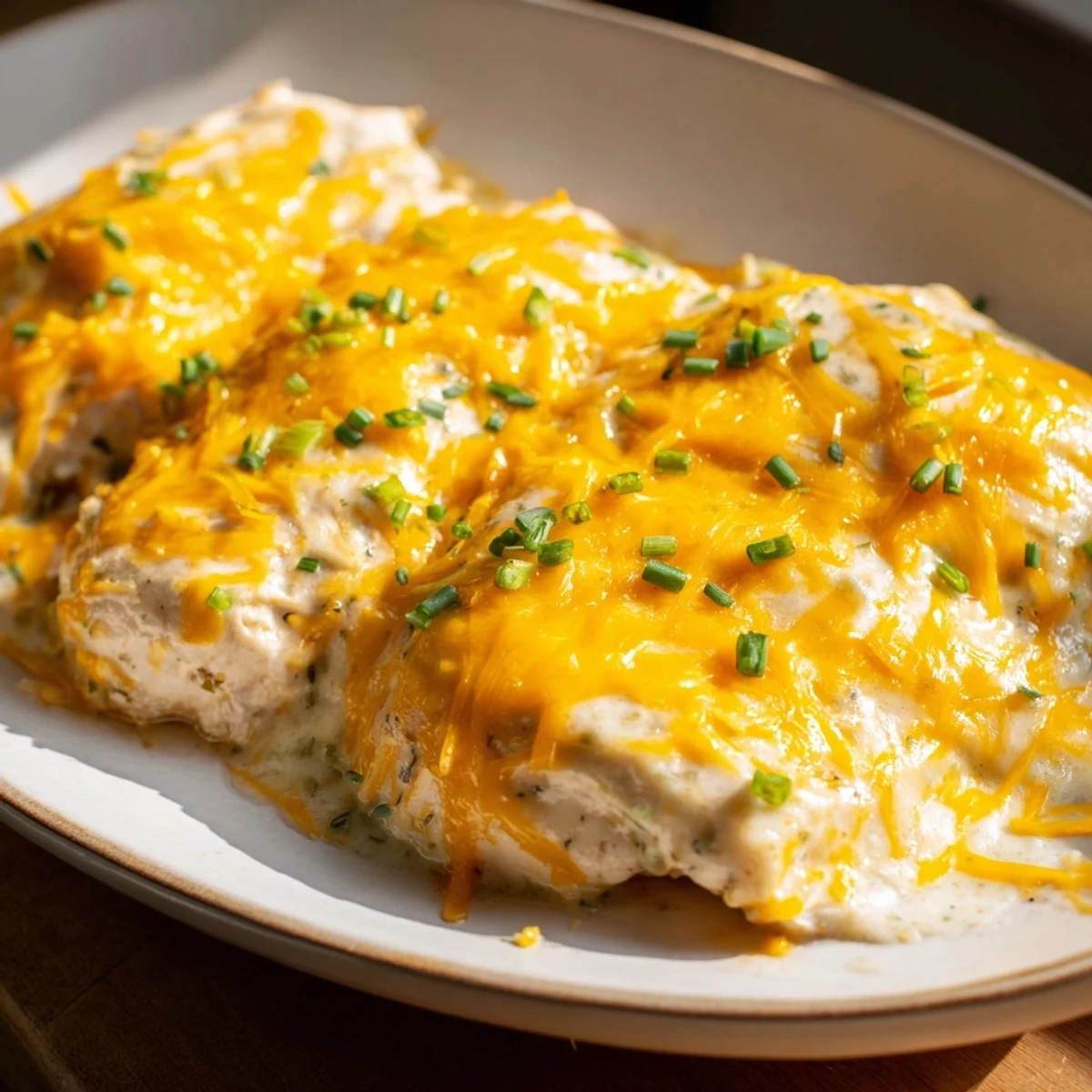 Creamy and savory Cheddar Ranch Chicken Bake, perfect for cozy weeknight family dinners.  