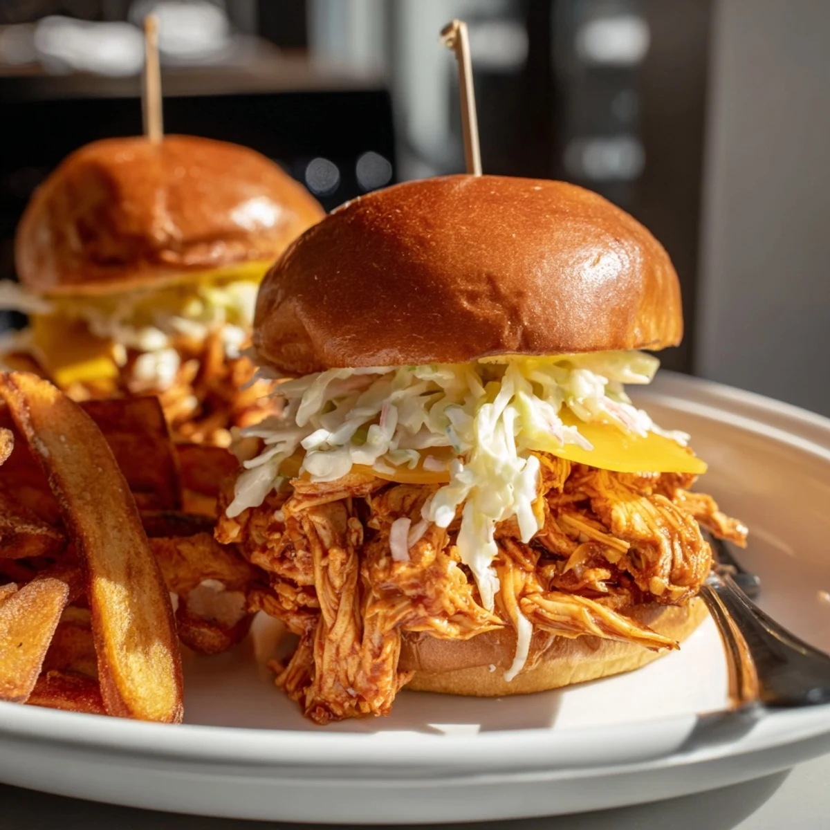 BBQ Chicken Sliders Fries