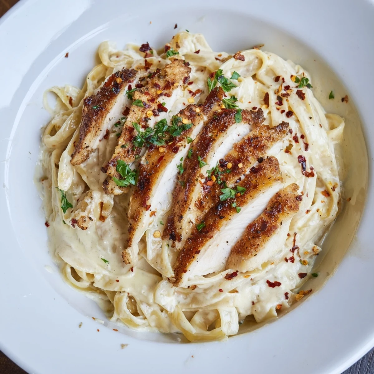 Spicy Cajun Chicken Alfredo