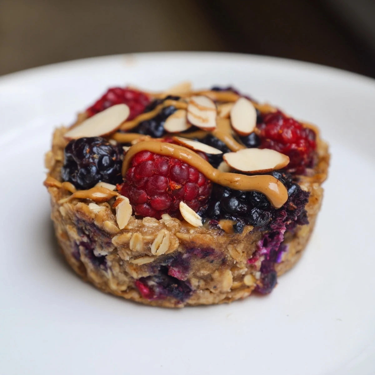Baked Oatmeal Cups Winter Berries
