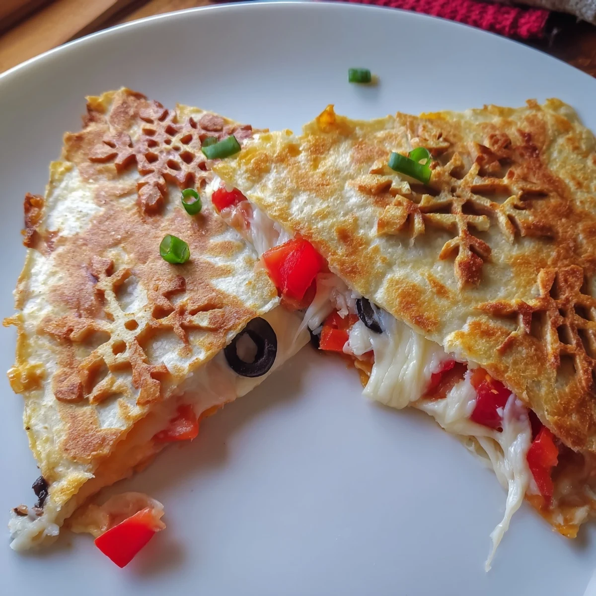 Homemade Express Snowflake Quesadillas: Perfectly golden, with melted cheese, ideal for a quick, yummy meal.