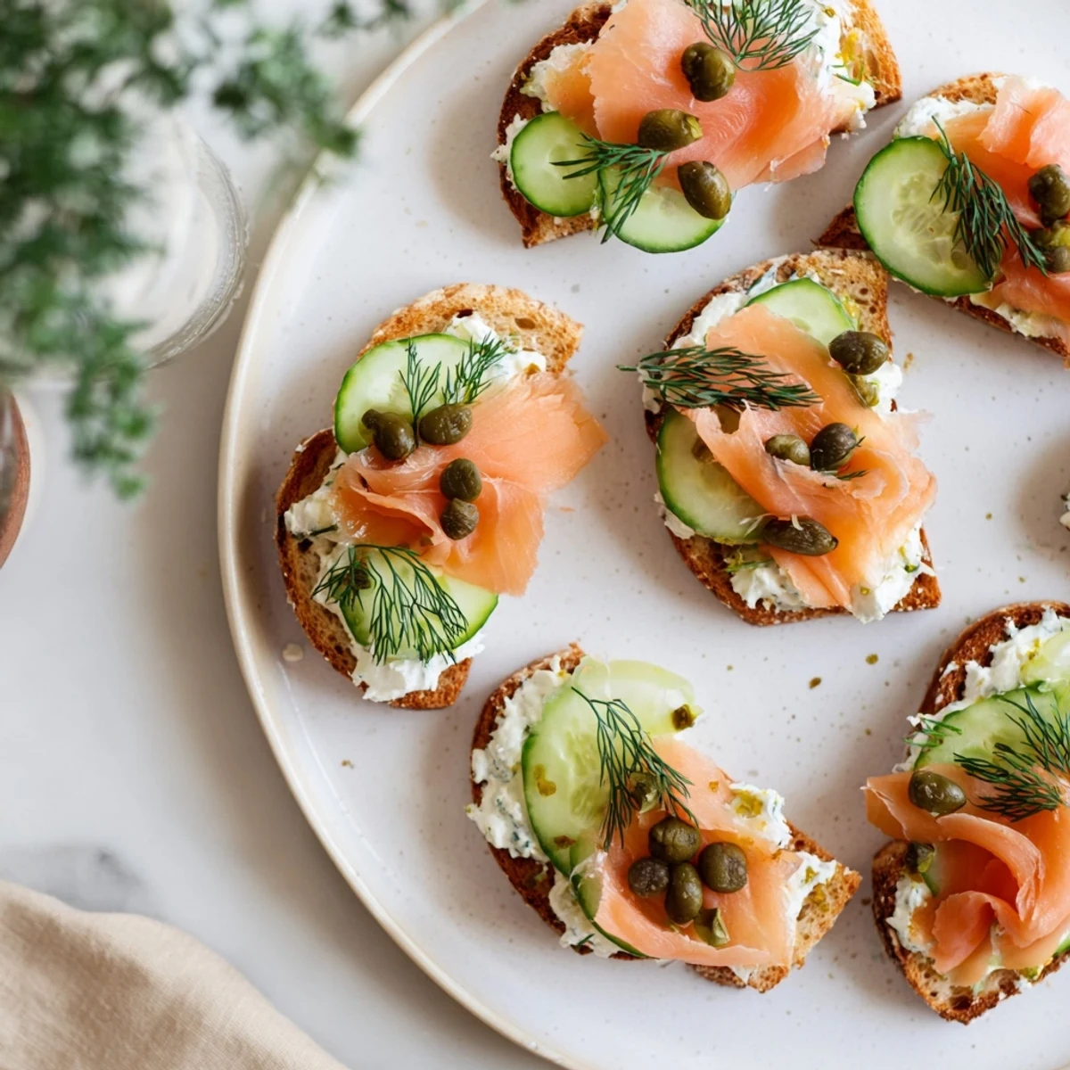 Golden Étoiles Filantes Assiette de Fin dAnnée: crispy puff pastry stars with smoked salmon and creamy herbed cheese.