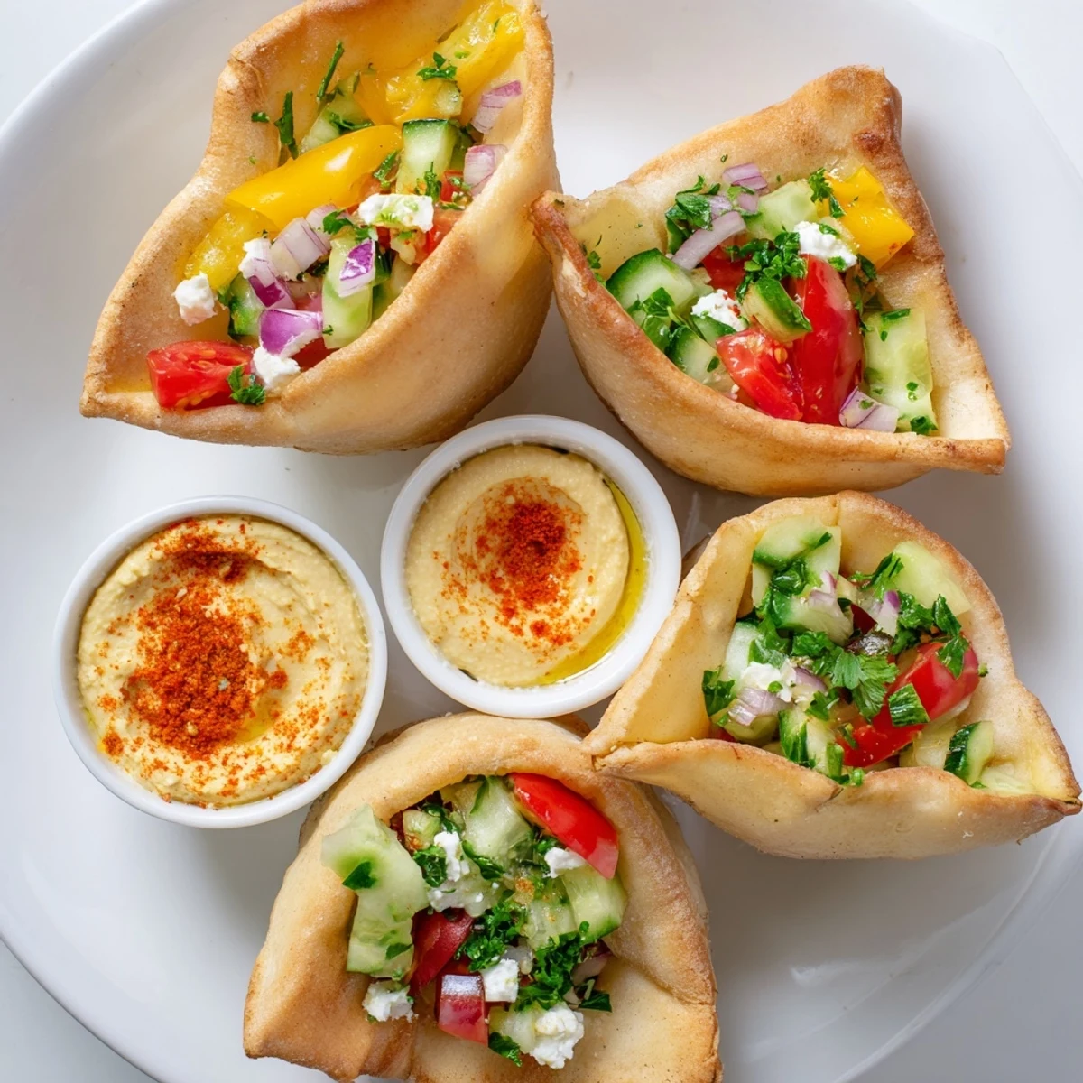 Mini Pita Pockets Hummus