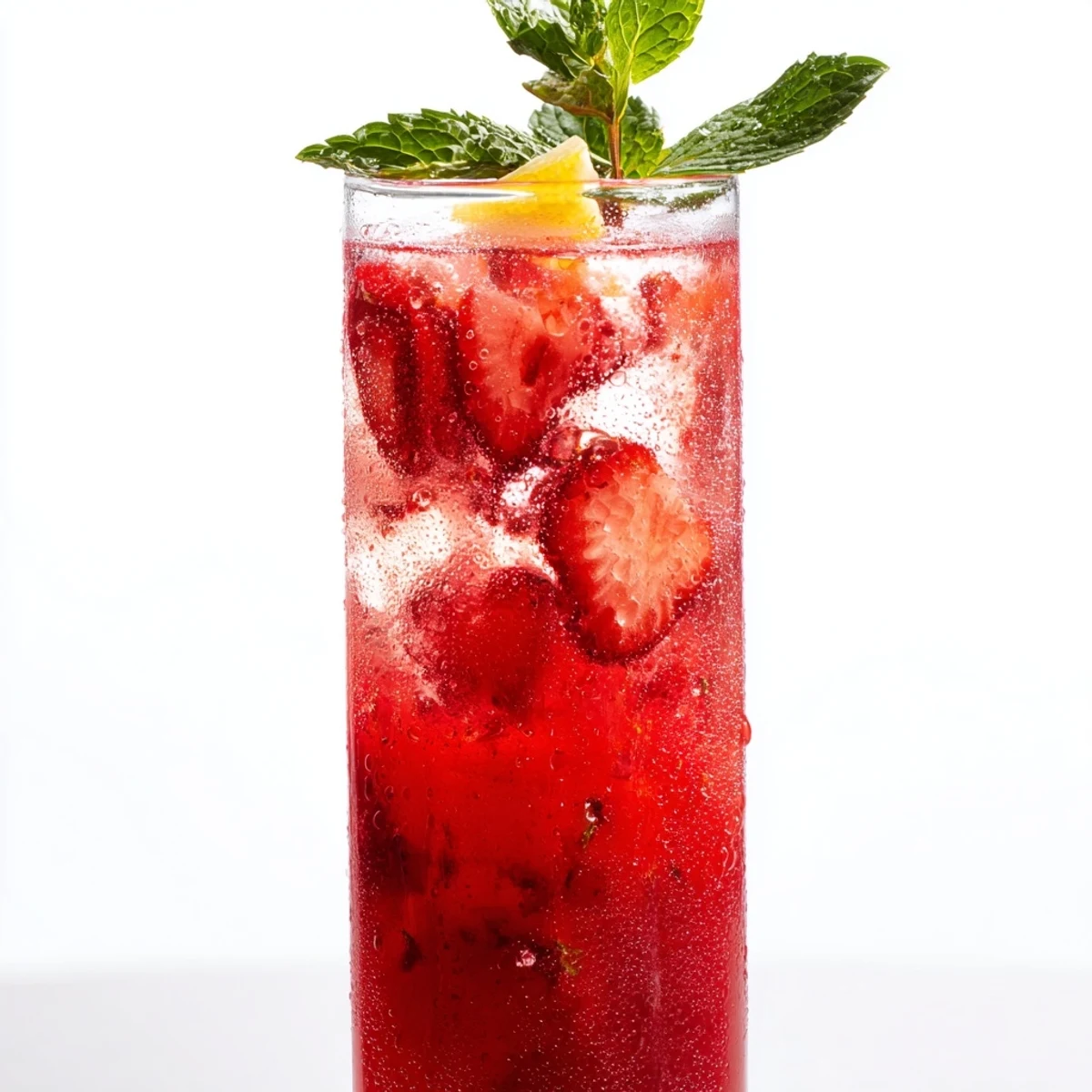 Bright, refreshing fruit refresher drinks, perfect for hot days, showcasing the vibrant colors of blended fruit.