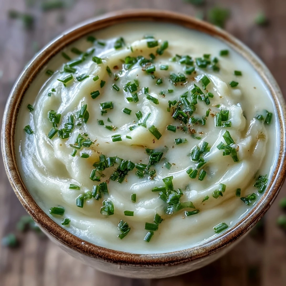 Velvety Potato Leek Soup, showcasing tender vegetables, ready to be enjoyed hot.