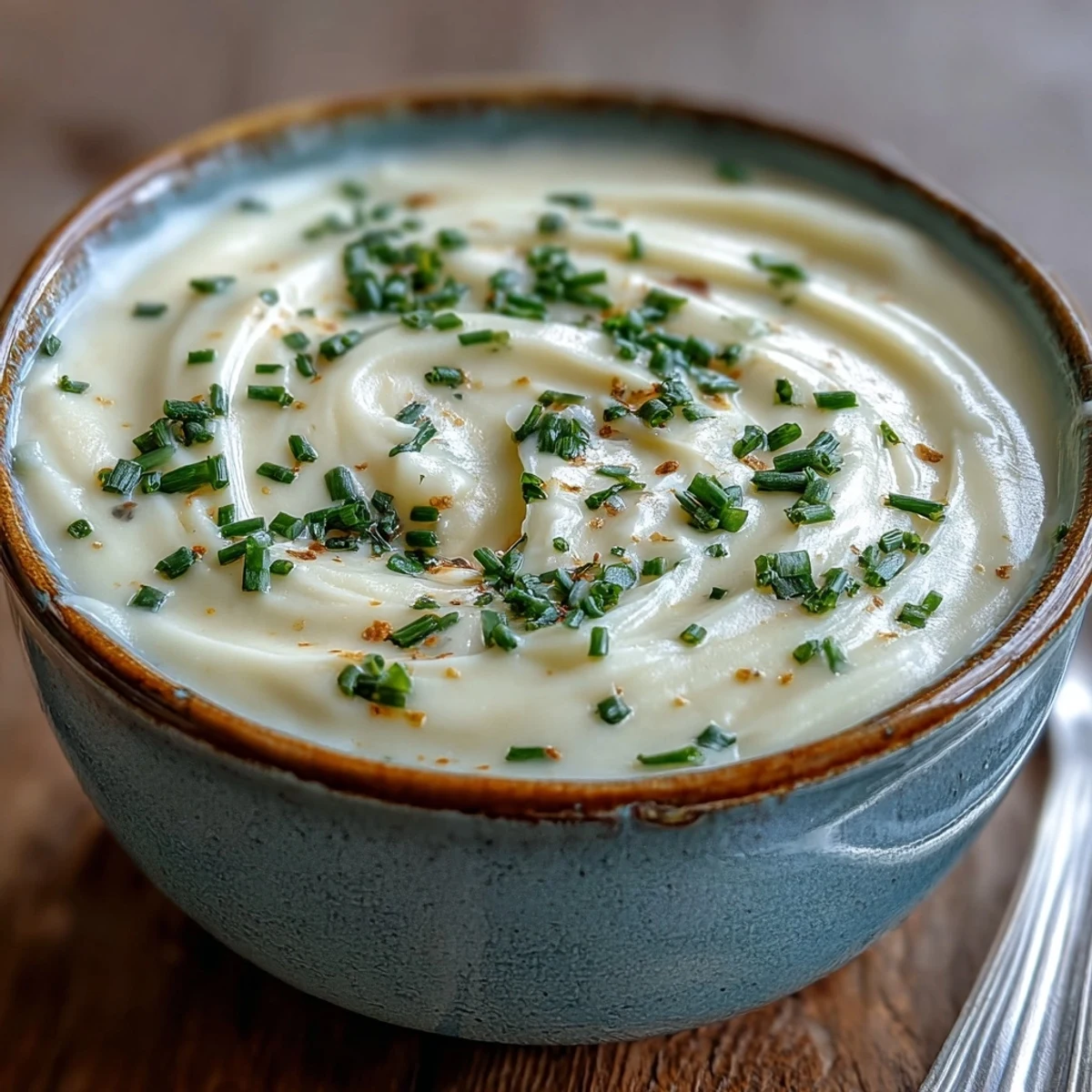 Smooth Potato Leek Soup, a warm, flavorful bowl perfect for chilly evenings.