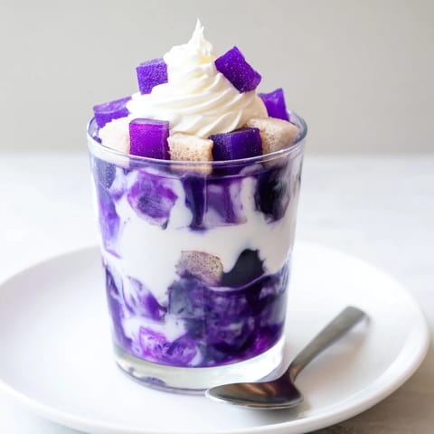 Ube Milk Jelly Trifles