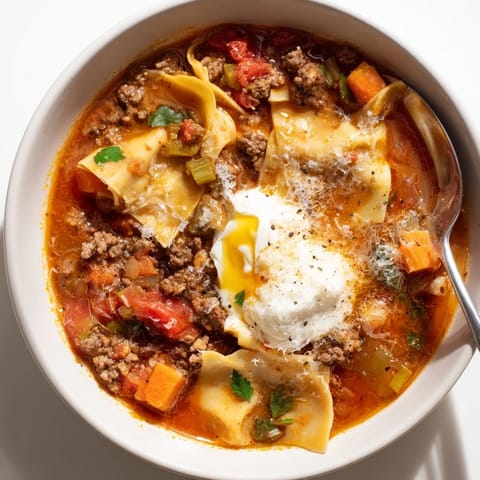 Gluten-Free Lasagne Soup Truffle