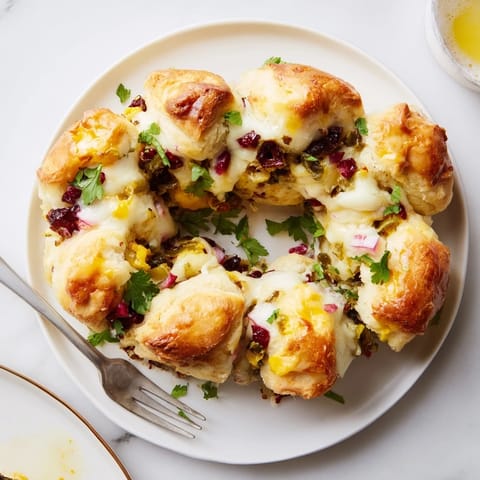 Cranberry Jalapeño Pull-Apart Bread