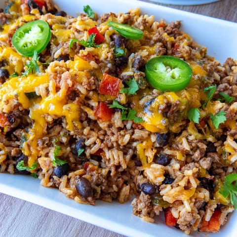 Tex-Mex Beef Rice Casserole