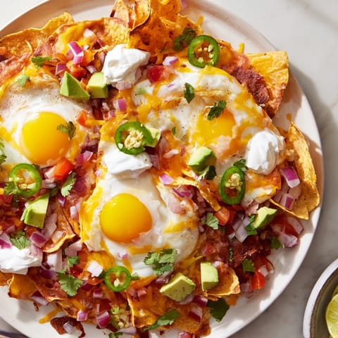 Egg-Topped Breakfast Nachos