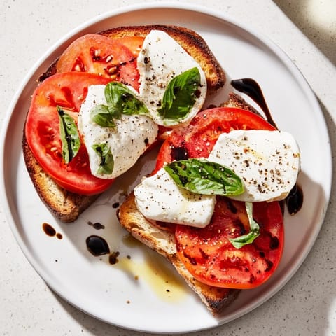 Tomato Burrata Toast Delight