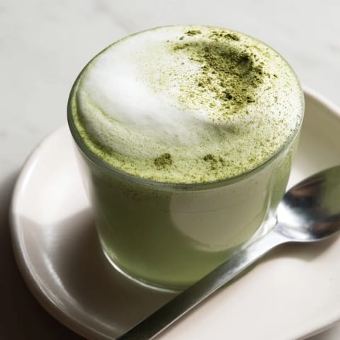 Creamy Matcha Latte Foam