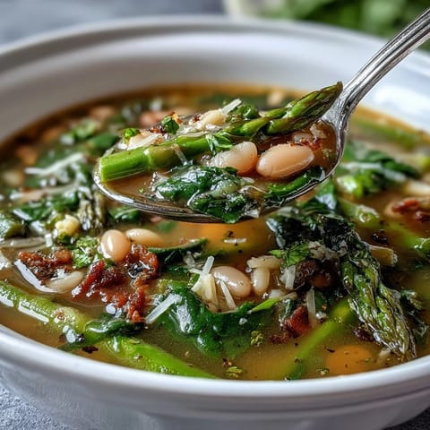 Spring Minestrone White Beans