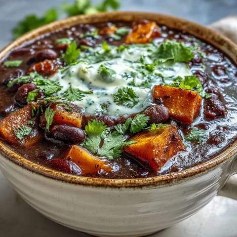 Smoky Black Bean Sweet Potato