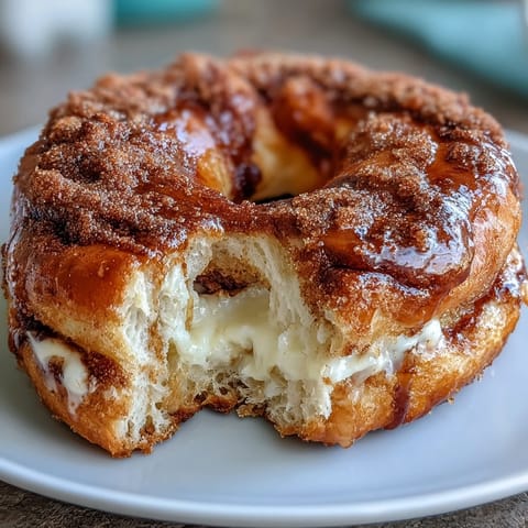 Fluffy yogurt bagels with cinnamon swirl filling, golden and aromatic, perfect for a cozy breakfast or brunch.