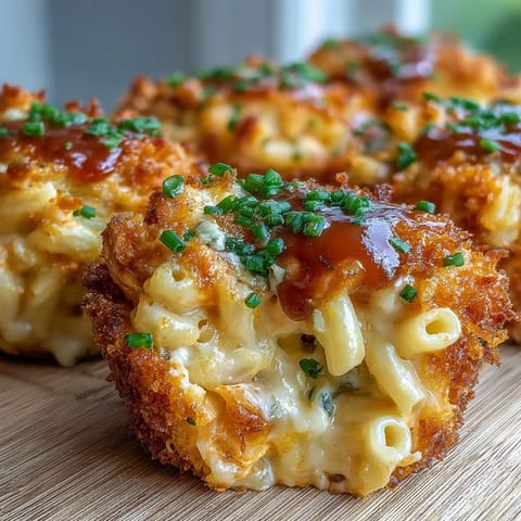 Golden baked Buffalo Chicken Mac and Cheese Cups, bursting with spicy flavor.