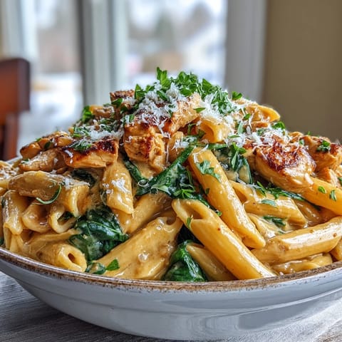Creamy pumpkin turkey pasta, rich with savory turkey and autumnal spices.