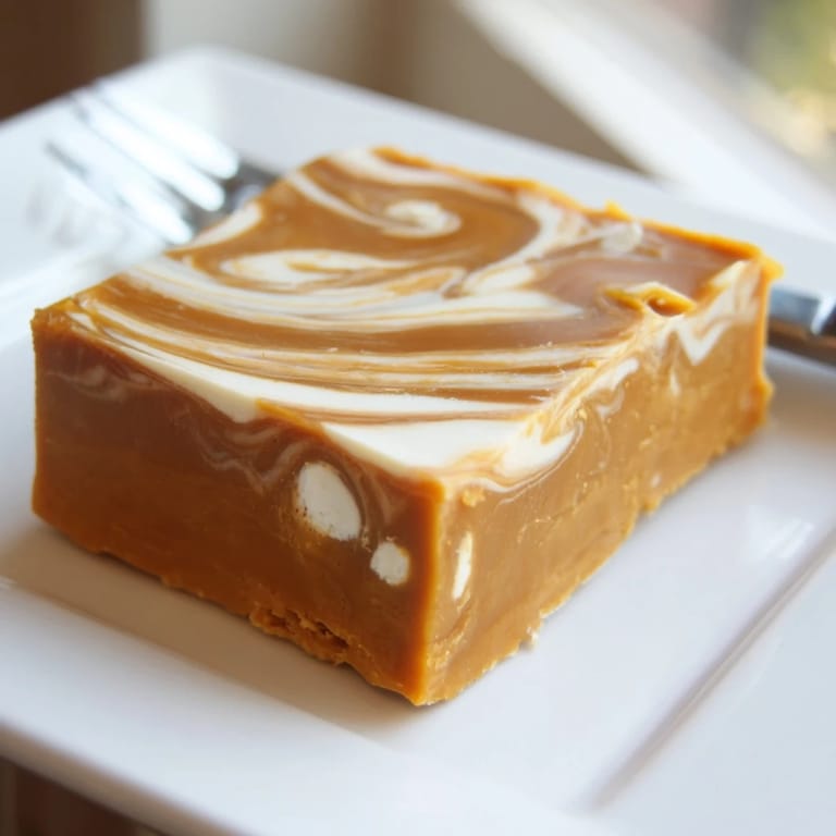Indulge in rich pumpkin caramel cheesecake fudge, perfect for holiday dessert platters.  