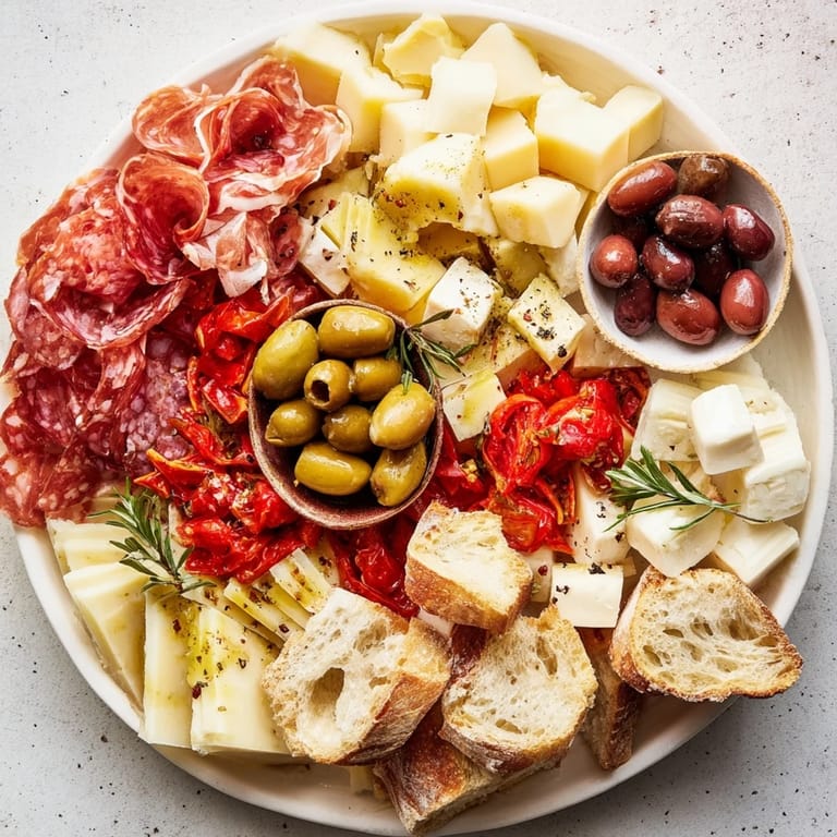This Rustic Italian Farmhouse Board, brimming with textures, promises a delicious appetizer for sharing.