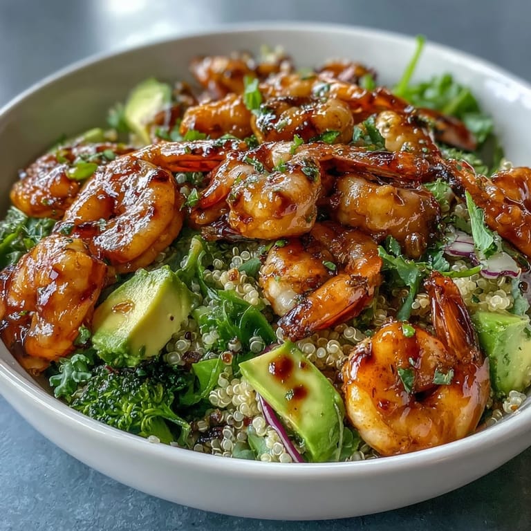 Close-up of a Rainbow Vegetable Detox Bowl featuring roasted broccoli, bright red cabbage, and juicy tomatoes arranged over grains with glistening balsamic glaze.
