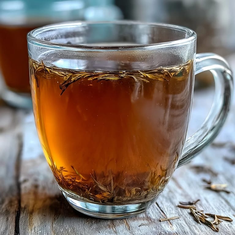 Hojicha Americano served steaming in a clear glass mug, highlighting its rich, reddish-brown hue and soothing, smoky notes.