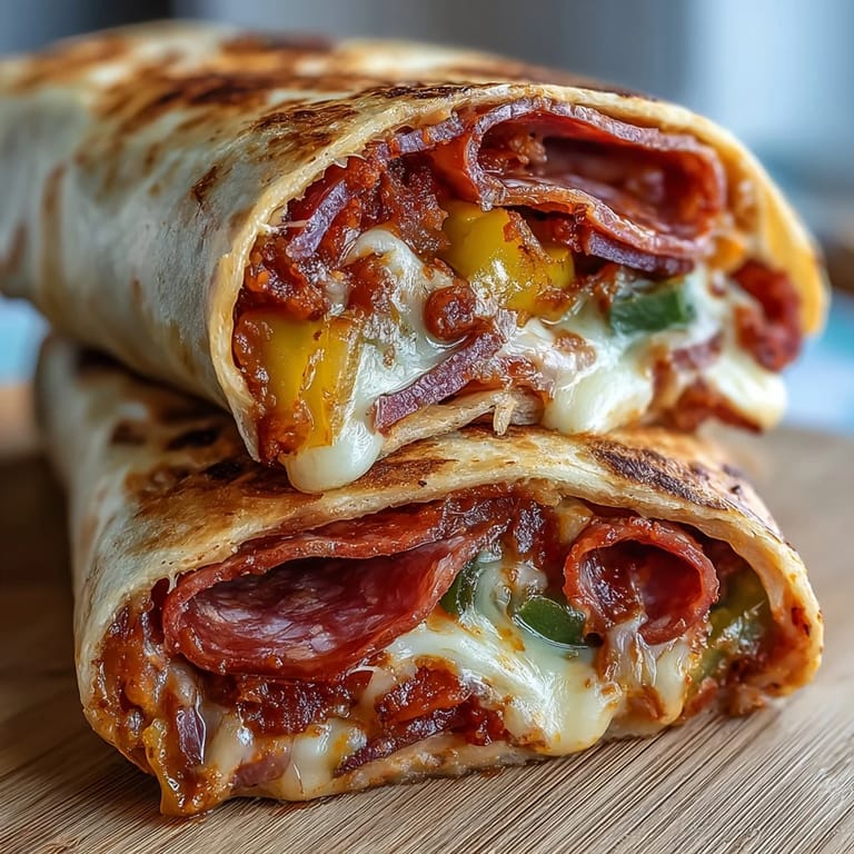 Warm, golden tortilla folded over savory Italian meats, provolone cheese, and zesty banana peppers for a keto-friendly lunch.  