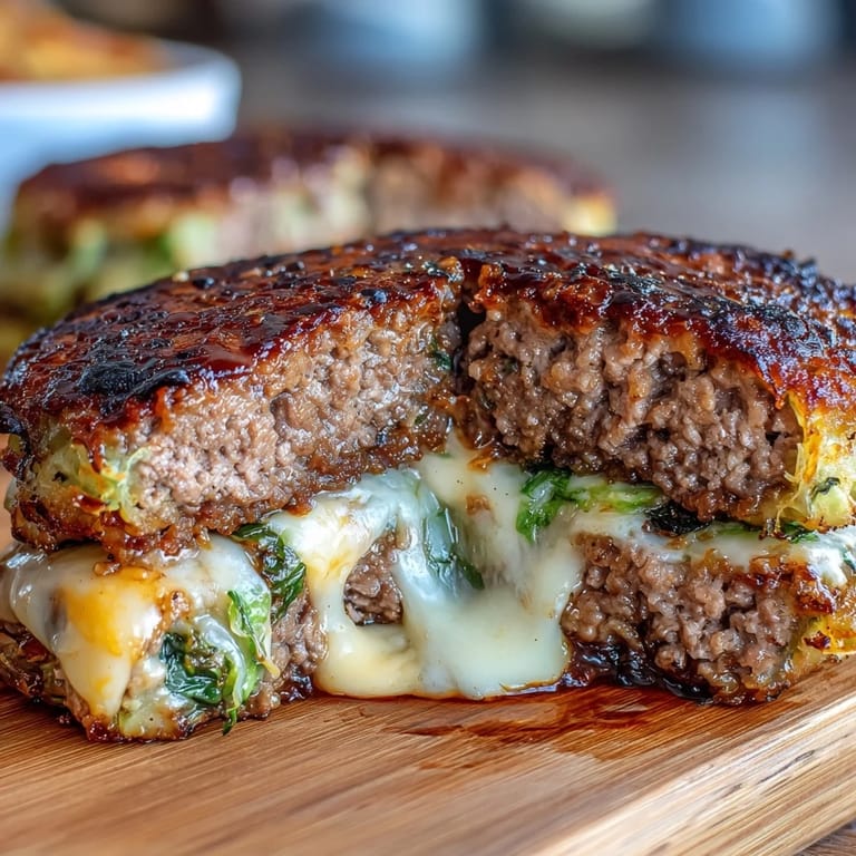 Savory Oven-Baked Cabbage Burgers combine seasoned ground meat and smoky spices layered over roasted cabbage rounds for a satisfying gluten-free dinner.