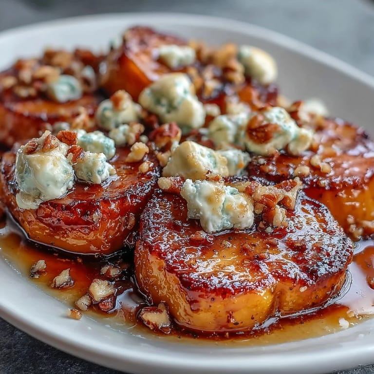 Classic soul food candied yams with marshmallow pecan crumble, showcasing glossy sweet potatoes in a creamy maple glaze, finished with toasted marshmallows and a spiced pecan streusel.