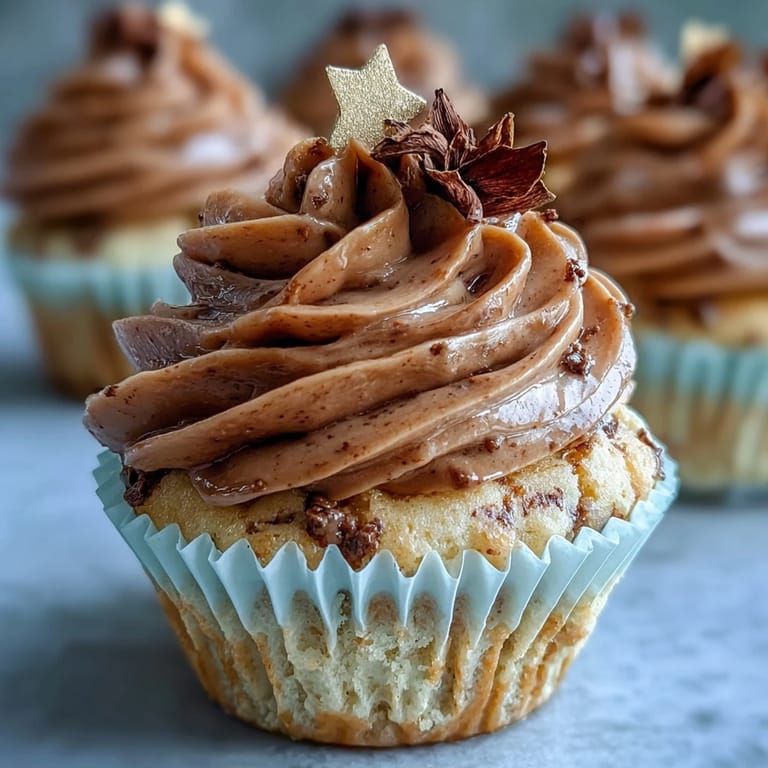 Showstopping Taurus Birthday Cupcakes featuring rich, creamy terracotta-tinted buttercream frosting.