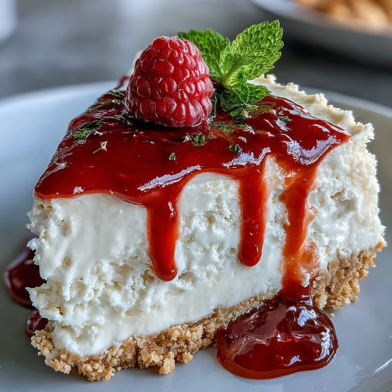Luscious cheesecake recipe featuring a buttery crust and bright berry topping.